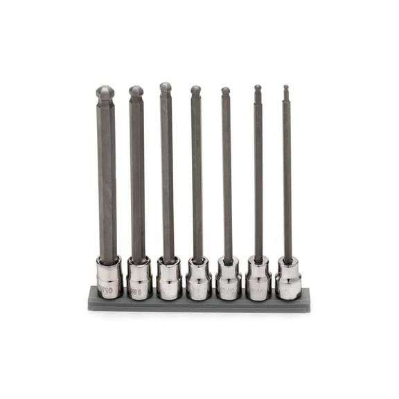 [✓] [MSRP: $26.97] Husky Long Ball End Bit Socket Set Metric (7-Piece)