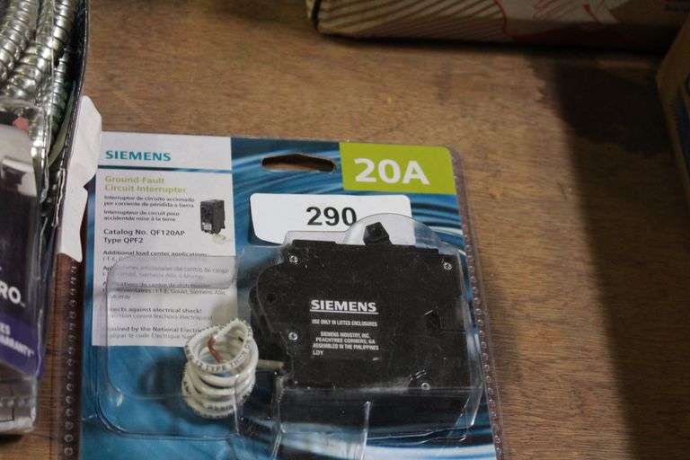 [✓] [MSRP: $56.71] Siemens 20 Amp 1-Pole Type QPF2 GFCI Circuit Breaker