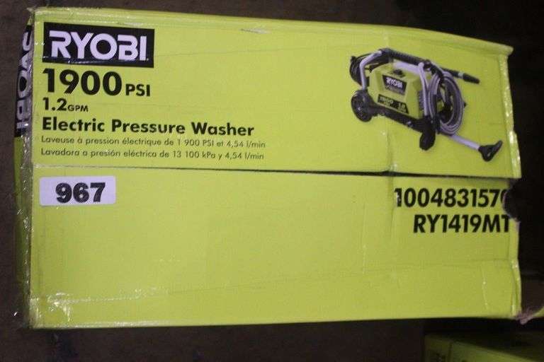 1900 PSI 1.2 GPM Cold Water Wheeled Corded Electric Pressure Washer $149.00 @ THE HOME DEPOT