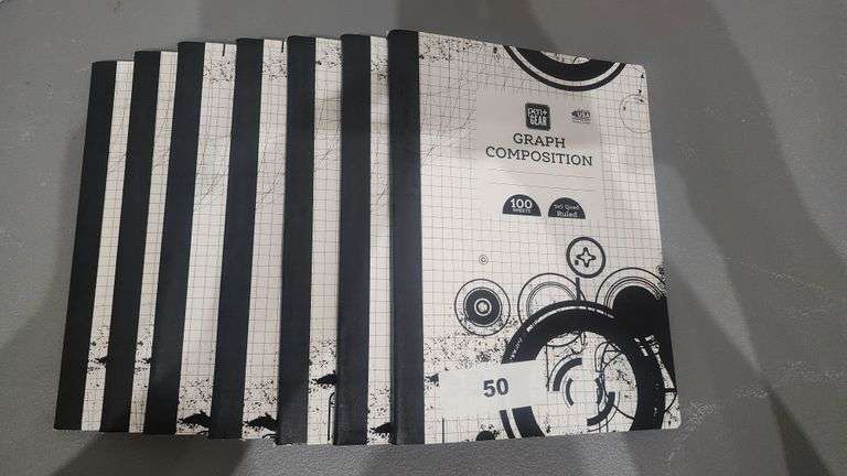 PEN + GEAR GRAPH COMPOSITION 100 SHEET 5x5 QUAD RULED