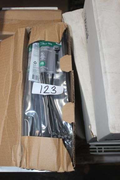 11 INCH CABLE TIES BLACK BOX OF TEN PACKS OF 20