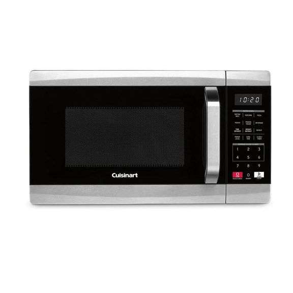 [✓] [MSRP: $168.75] Cuisinart 0.7 cu. ft. 700-Watt Countertop microwave in Black and Stainless Steel