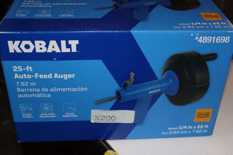 Kobalt 1/4-In X 25-Feet High Carbon Wire Hand Auger For Drain Retail:$38