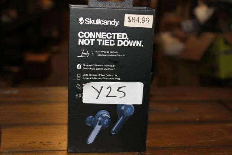 Skullcandy Indy True Wireless In-Ear Earbuds - Indigo Retail:$40