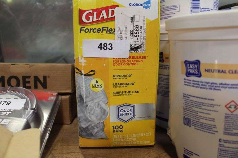glad force flex tall drawstring trash bags 100 bags