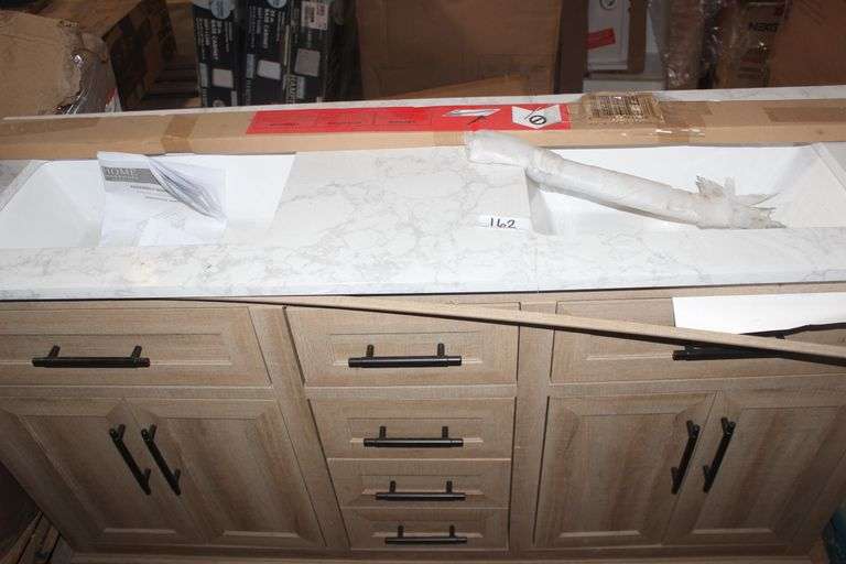 Home decorators collection Doveton 60 in vanity model #DOVETON60 (slightly damaged) retail 899.00