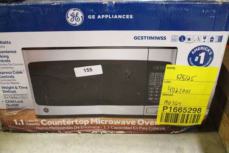 [✓] [MSRP: $175.00] GE 1.1 Cu. Ft. Capacity Countertop Microwave Oven