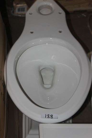 Kohler elongated toilet base white