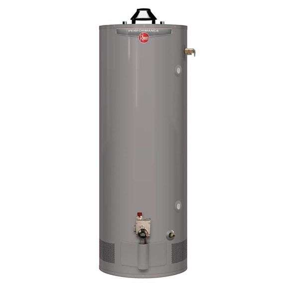 [✓] [MSRP: $1,079.00] Rheem Performance 75 Gal. Tall 76,000 BTU Natural Gas Water Heater with 6-Year Warranty [damaged]