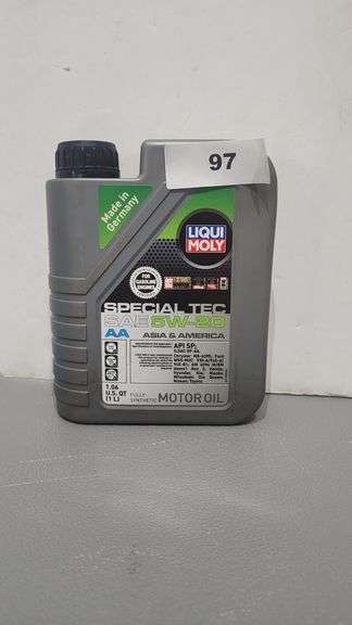 LIQUI MOLY SPECIAL TEC AA SAE 5W-20 FULLY SYNTHETIC MOTOR OIL 1.06 U.S. QT