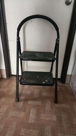 2 STEP LADDER, PORTABLE FOLDING SMALL STEP LADDER WITH HAND GRIP