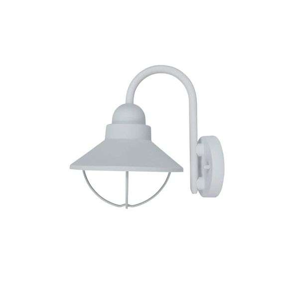 [✓] [MSRP: $44.97] Coastal Mystic 1-Light White Outdoor Wall Lantern Sconce
