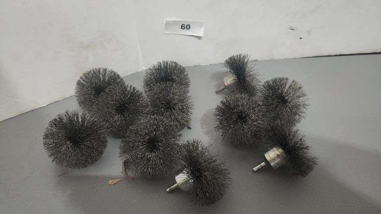 OSBORN END BRUSH 2" DIA STEEL CRIMPED WIRE 11 COUNT
