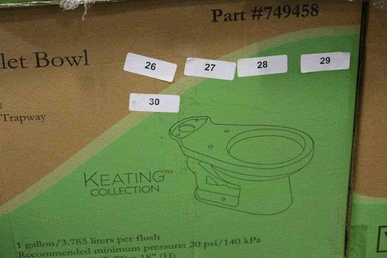 Seasons Keating Round Toilet Bowl