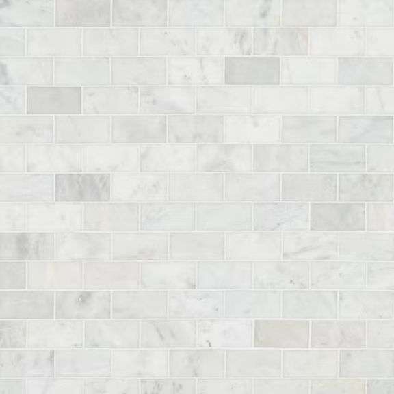 [EXT MSRP: $30.57] Greecian White 3 in. x 6 in. Polished Marble Floor and Wall Tile (1 sq. ft./Case)