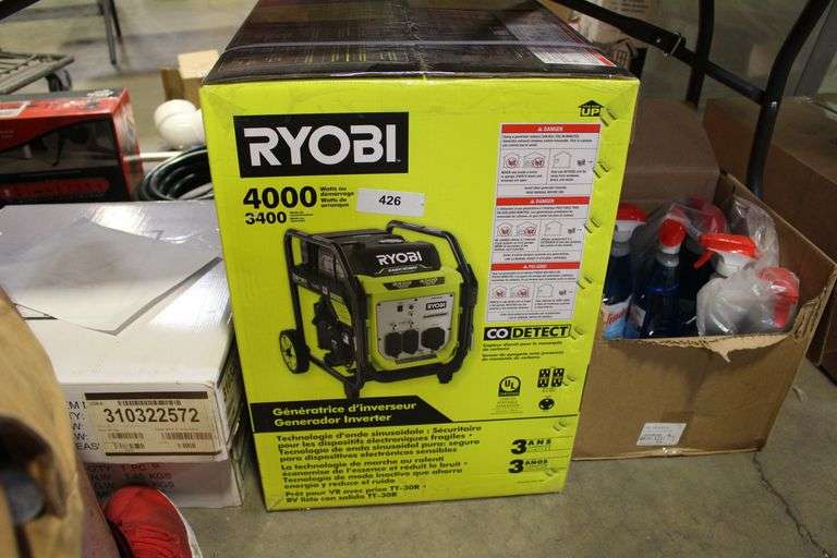 [✓] [MSRP: $649.00] RYOBI 4000-Watt Recoil Start Gasoline Powered Digital Inverter Generator with CO Detect Shutdown Sensor