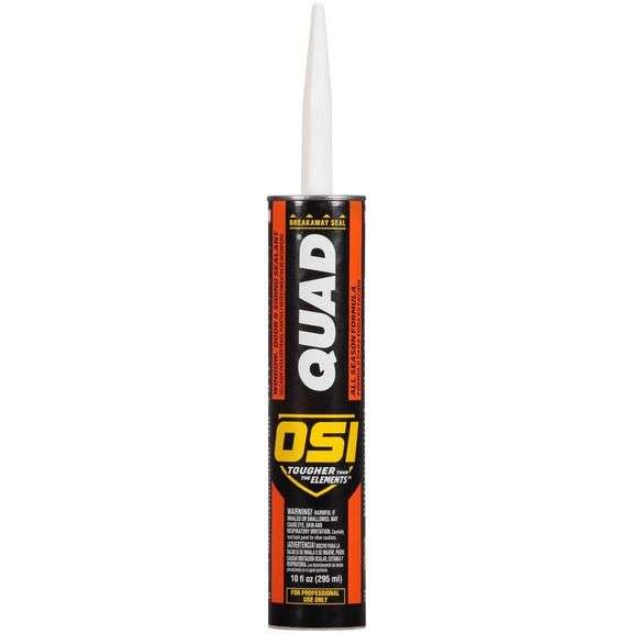 [✓] [EXT MSRP: $101.76] OSI QUAD Advanced 10 oz. Gray #517 Exterior, Window, Door, and Siding Caulk Sealant