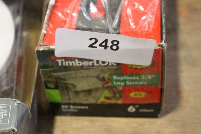 [✓] [MSRP: $46.00] FastenMaster TimberLOK Structural Wood Screws - 6 inch wood screws with hex head - Black (50 Pack)