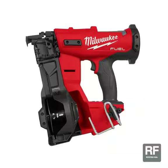 [MSRP: $379.00] Milwaukee M18 FUEL 18-Volt Lithium-Ion Brushless Cordless Coil Roofing Nailer (Tool Only) [untested]