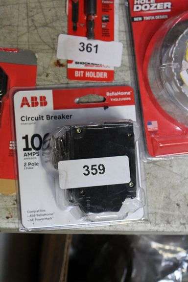 [✓] [MSRP: $85.62] ABB 100 Amp 1 in. Double-Pole Circuit Breaker (THQL21100PA)