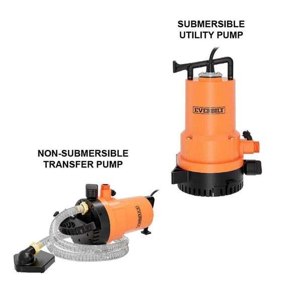 [✓] [MSRP: $139.00] Everbilt 1/4 HP 2-in-1 Submersible Utility and Transfer Pump