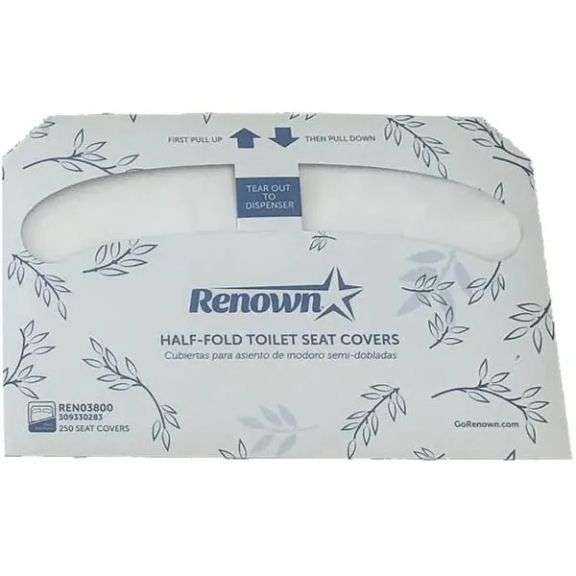 RENOWN 309330283 1 CASE OF DISPOSABLE TOILET SEAT COVERS