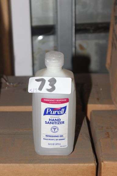 PURELL HAND SANITIZER 16 FL OZ  1 BOX OF 12