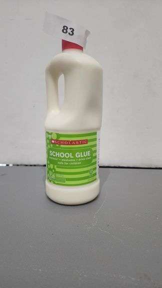 SCHOLASTIC SCHOOL GLUE NONTOXIC, WASHABLE, DRIES CLEAR, AND SAFE FOR CHILDREN