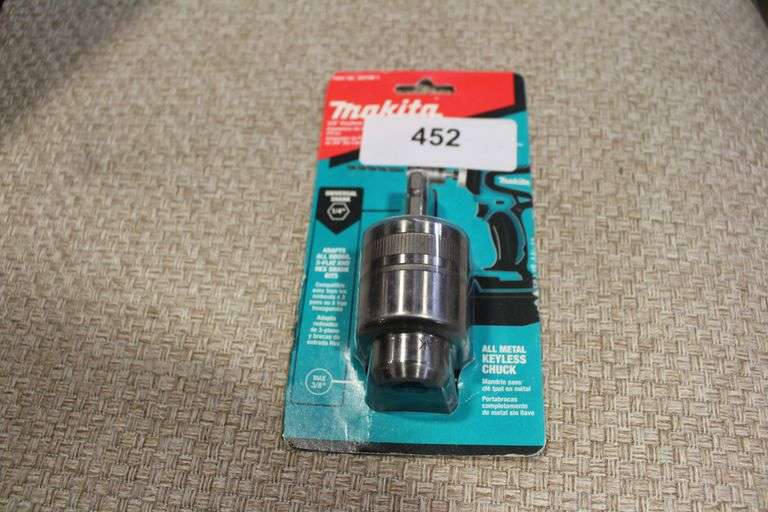 [✓] [MSRP: $39.99] Makita 3/8 in. Metal Keyless Chuck for Impact Driver