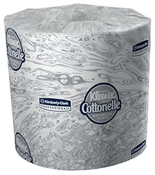 [✓] [MSRP: $66.76] Kimberly-Clark Toilet Tissue Kleenex Cottonelle Bathroom Tissue (Case of 60) White 17713
