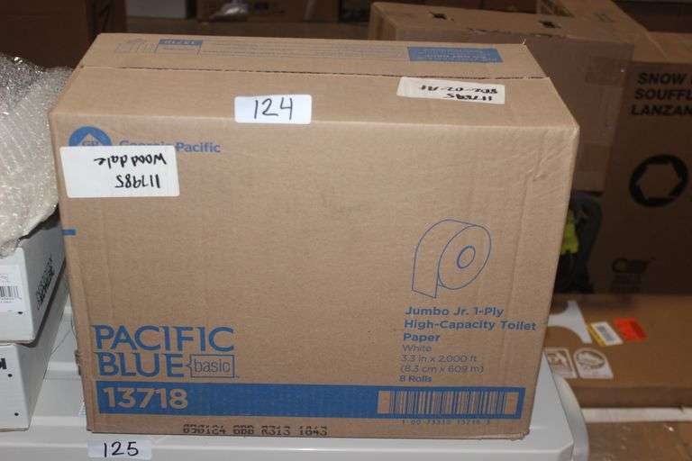 Georgia Pacific Blue basic jumbo 1 ply toilet paper white 13718