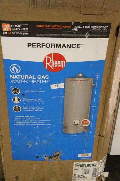 [✓] [MSRP: $539.00] Performance 40 Gal. Short 6-Year 34,000 BTU Natural Gas Tank Water Heater
