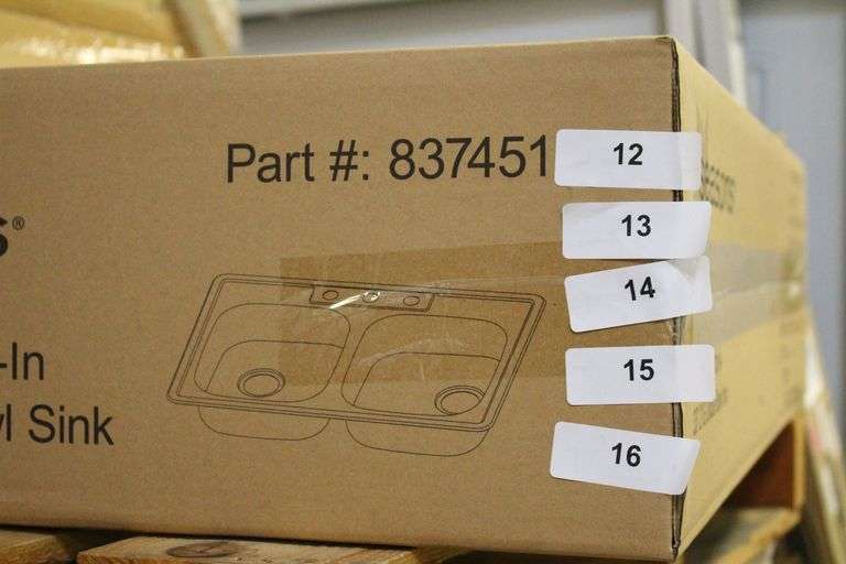 [✓] [MSRP: $40.99] Seasons® 33 X 22 X 6 In. Double Bowl Kitchen Sink