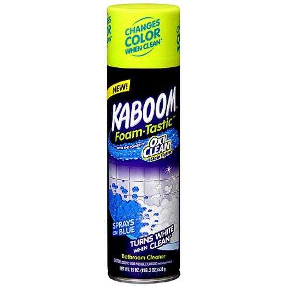 [✓] [MSRP: $8.48] OxiClean 19 oz. Spray Can Foam-Tastic Foaming Bathroom Cleaner, Fresh Scent