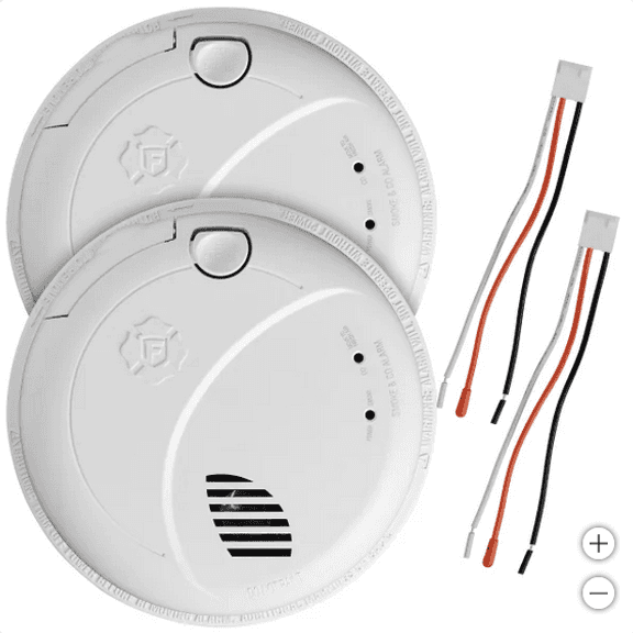 FIRST ALERT BRK PRECISION DETECTION WIRED TALKING SMOKE/CO ALARM, 2-PACK RETAIL $80