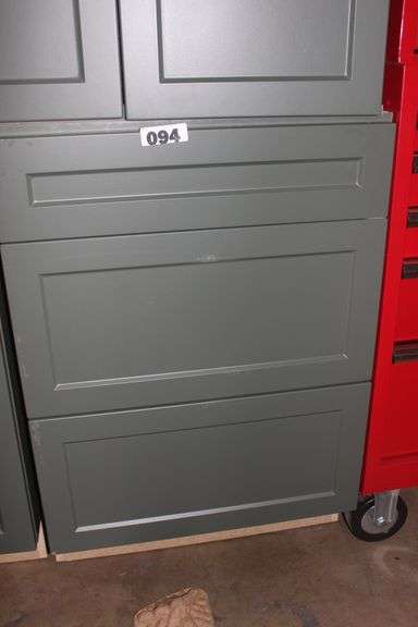 LOWER SHAKER GRAY  W/ 3 DRAWERS
