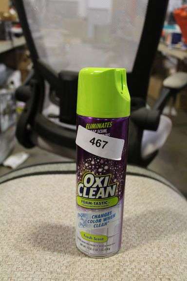 [✓] [MSRP: $8.48] OxiClean 19 oz. Spray Can Foam-Tastic Foaming Bathroom Cleaner, Fresh Scent