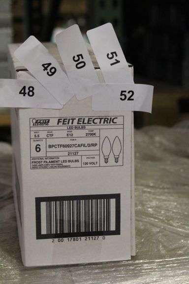 [✓] [EXT MSRP: $53.82] Feit Electric 60W Equivalent B10E12 Candelabra Dimmable Filament CEC Frosted Glass Chandelier LED Light Bulb Soft White 2700K (2-Pack)