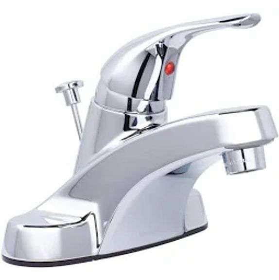 GLACIER BAY ARAGON SINGLE HANDLE BATHROOM FAUCET CHROME $39.98