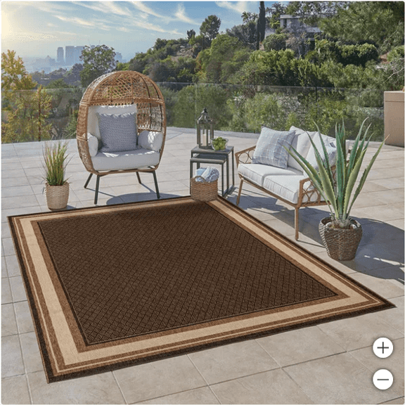 RAVENNA INDOOR/OUTDOOR RUG, TYLER 8 X 10 RETAIL $129