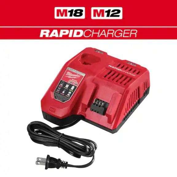 [MSRP: $99.00] Milwaukee M12 and M18 12-Volt/18-Volt Lithium-Ion Multi-Voltage Rapid Battery Charger