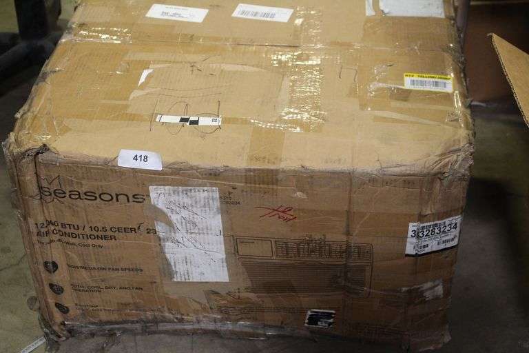 [MSRP: $639] Seasons 12,000 BTU 230/208 V Through-The-Wall Cool-Only Air Conditioner 6-15P [Box Damage, As-Is]