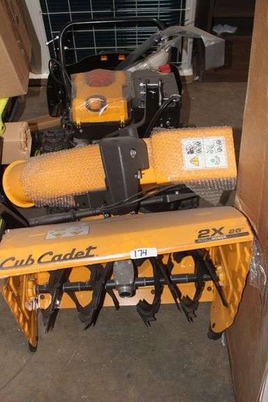 Cub cadet 2X 26 in. 243cc IntelliPower Two-Stage Electric Start Gas Snow Blower with Power Steering and Steel Chute retail $1309.00