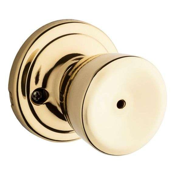 [MSRP: $18.88] Abbey Polished Brass Bed/Bath Knob