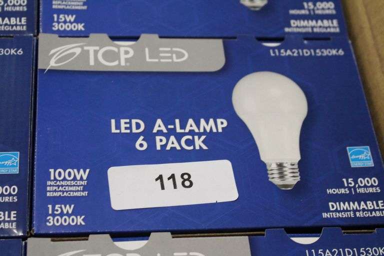 Led Bulb Tcp 15w A21 100w Equivalent 3000k Dimmable Package Of 6