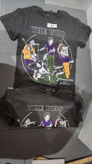 THE WHO CONCERT TEE, ADULT SIZE EXTRA SMALL