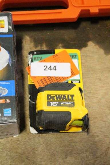 [✓] [MSRP: $14.97] DEWALT ATOMIC 16 ft. x 1-1/8 in. Tape Measure