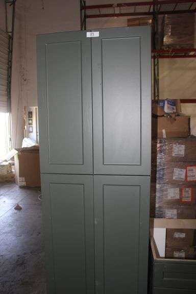 TALL 4 DOOR PANTRY SHAKER GRAY 24" W x 24"D