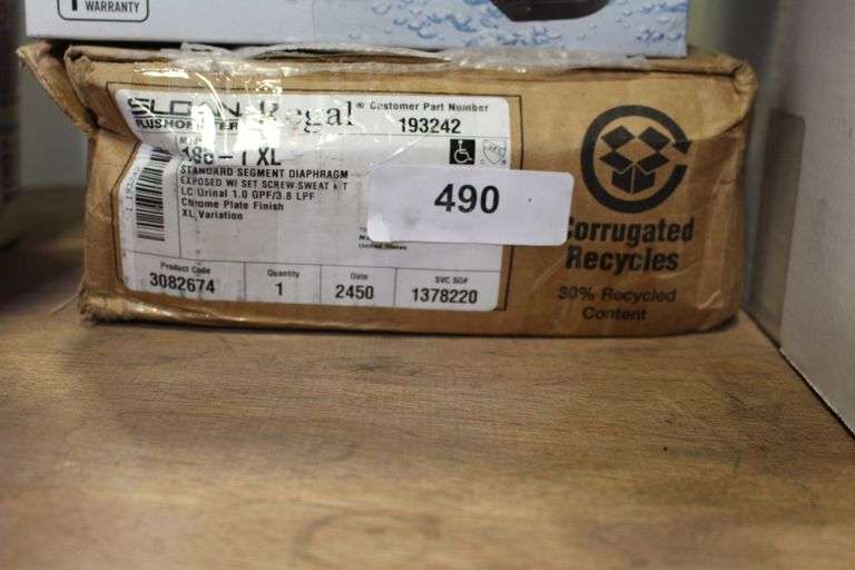 sloan flush meter regal part number 193242 model 186-1 xl standard segment diaphram exposed w/ set screw sweat kit lc urinal