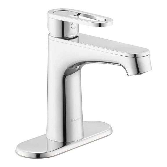 [MSRP: $47.00] Kendrick Single-Handle Single Hole Bathroom Faucet in Chrome